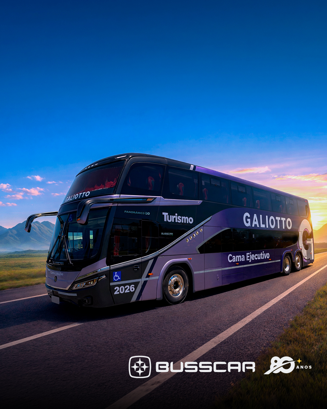 BUSSCAR entrega Panorâmico DD NB1 à Galiotto e reforça presença no mercado argentino