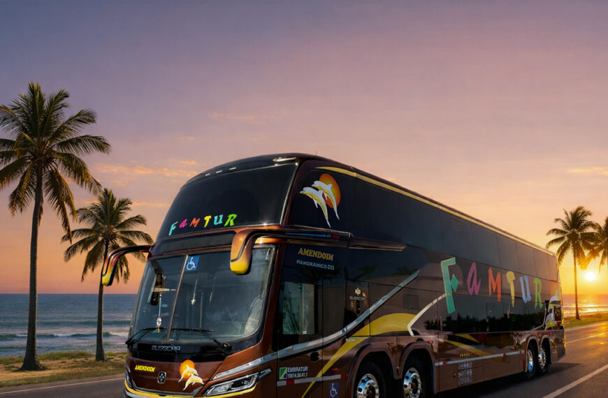 Busscar entrega ônibus Panorâmico DD NB1 zero KM à Famtur Turismo
