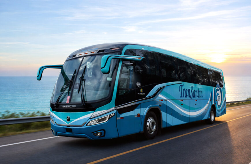 TranSantin incorpora quatro unidades do Vissta Buss 345 e amplia presença da Busscar no Chile