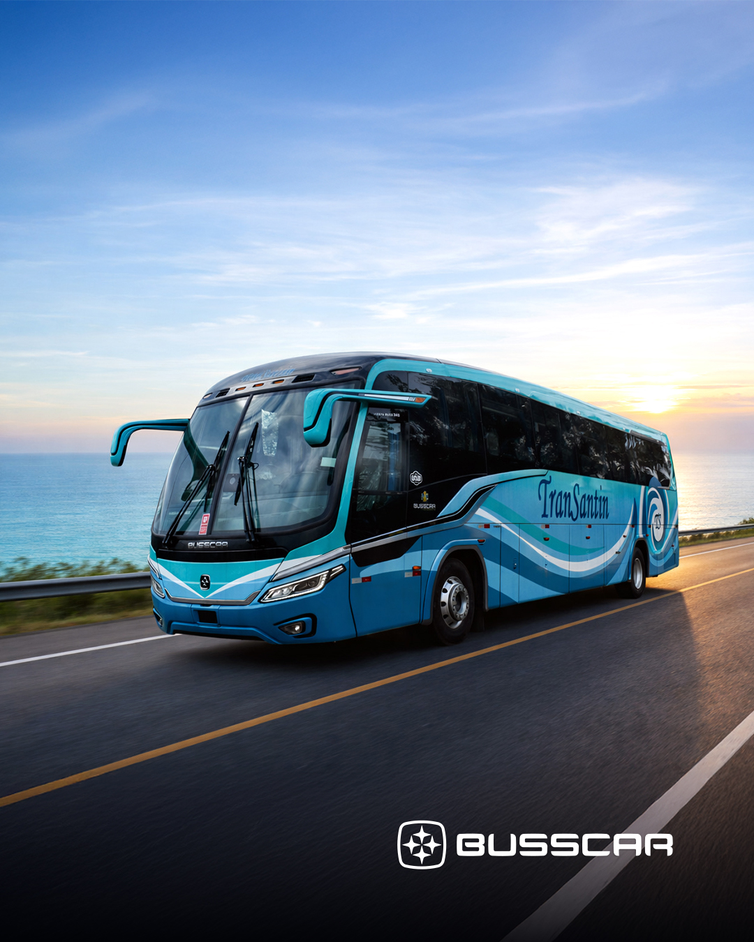 TranSantin incorpora quatro unidades do Vissta Buss 345 e amplia presença da Busscar no Chile