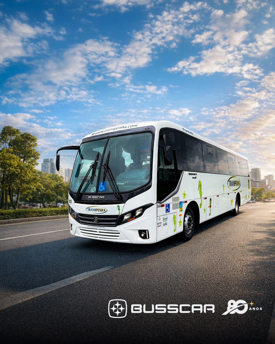 Transpenha reforça operação com novos ônibus Busscar