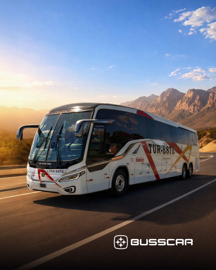 Busscar amplia entrega ônibus novo para empresa do Uruguai