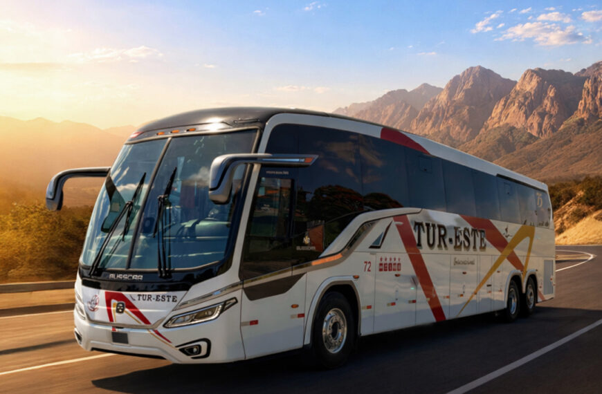 Busscar amplia entrega ônibus novo para empresa do Uruguai