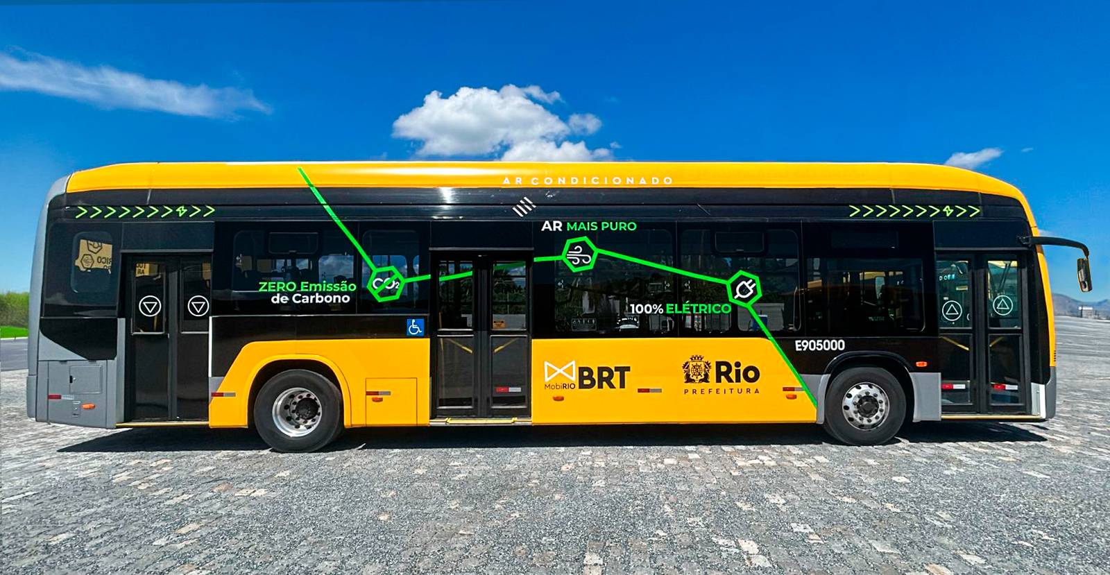 Marcopolo testa ônibus elétrico Attivi Integral no sistema BRT do Rio de Janeiro