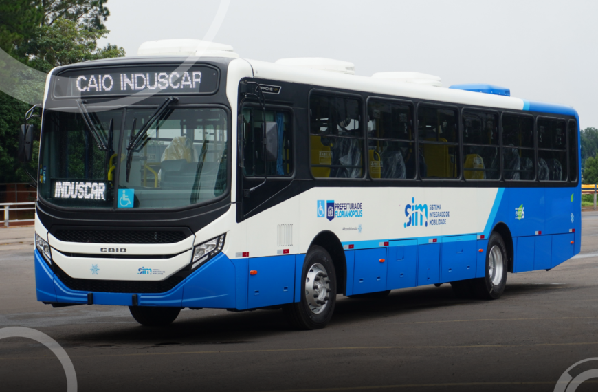 Caio entrega 20 ônibus Apache Vip V ao Consórcio Fênix para renovação da frota em Florianópolis