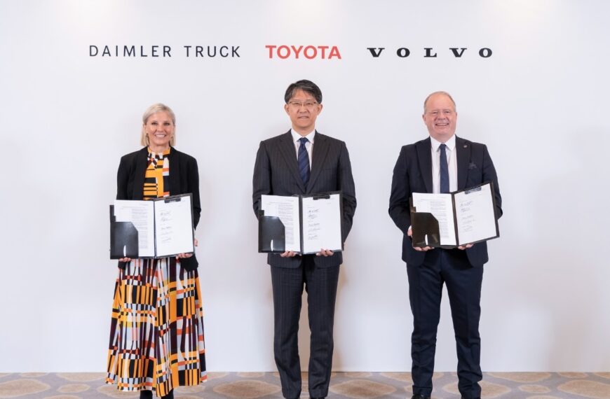 Daimler Truck, Volvo e Toyota firmam acordo para ampliar joint venture de células de combustível