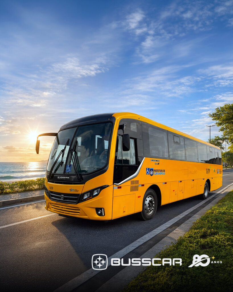 Busscar inicia entrega de novos ônibus para transporte executivo de Florianópolis 2 Busscar inicia entrega de novos ônibus para transporte executivo de Florianópolis