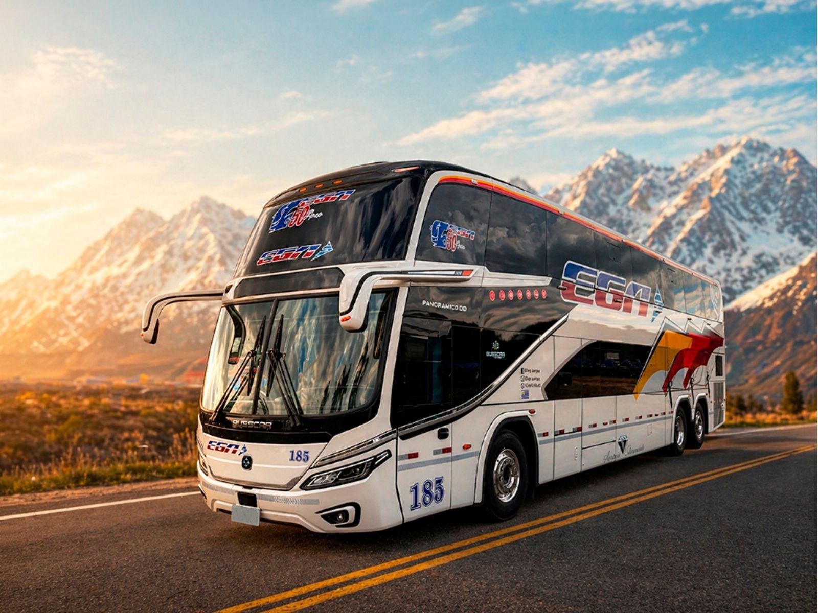 Busscar entrega primeiros Panorâmicos DD NB1 para operação rodoviária no Uruguai
