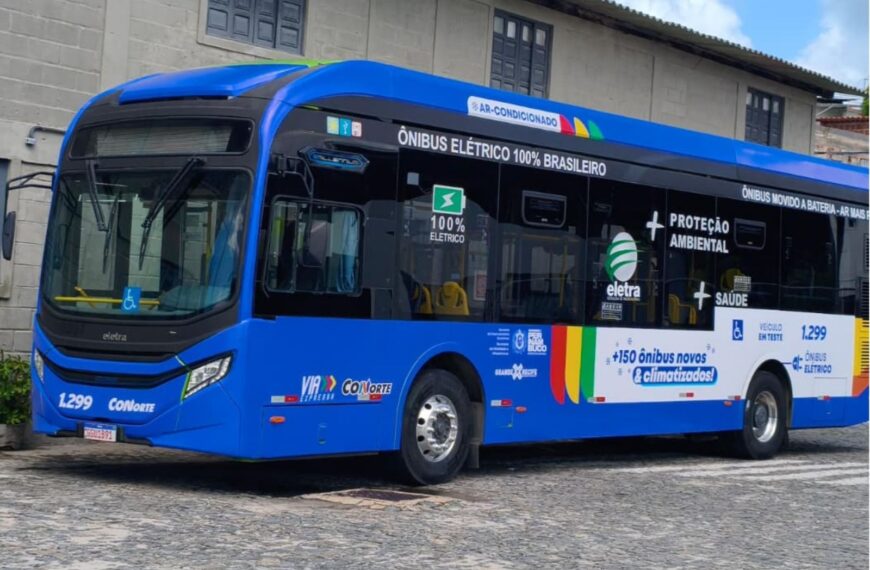 Ônibus elétrico entra em fase de testes no Grande Recife com operação na linha 1981