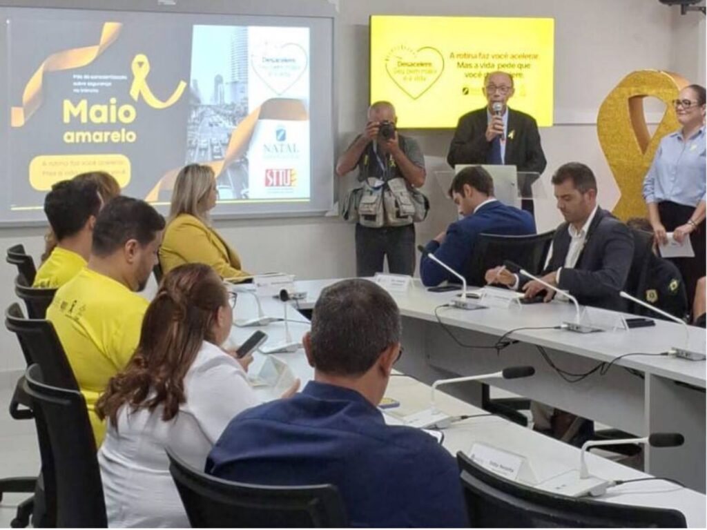 STTU inicia Maio Amarelo 2026 em Natal com agenda de atividades ao longo do mês