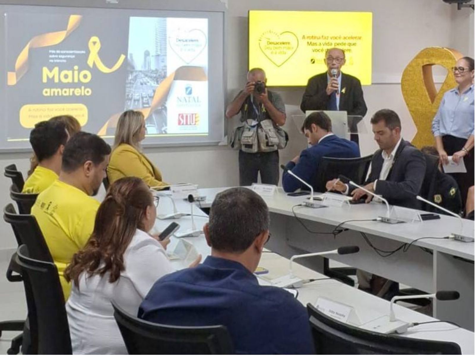 STTU inicia Maio Amarelo 2026 em Natal com agenda de atividades ao longo do mês