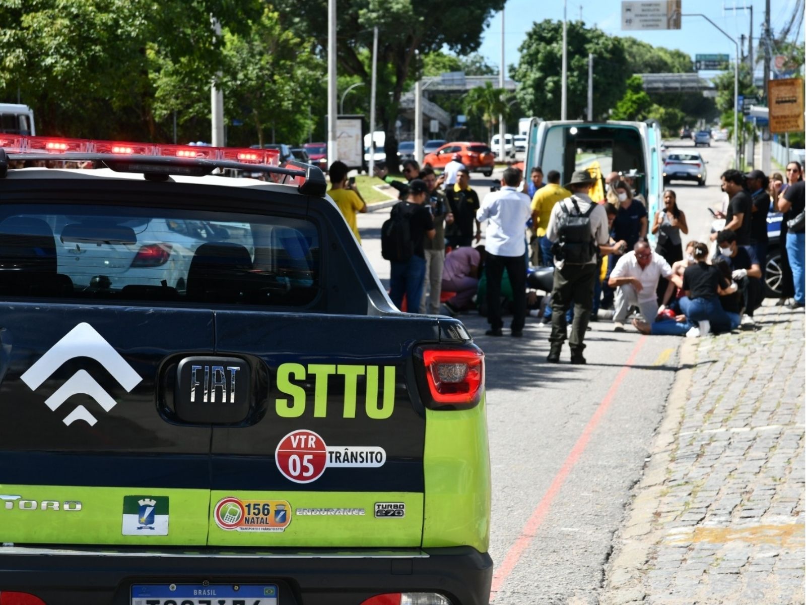 Simulação de sinistro em Natal marca campanha do Maio Amarelo 2026