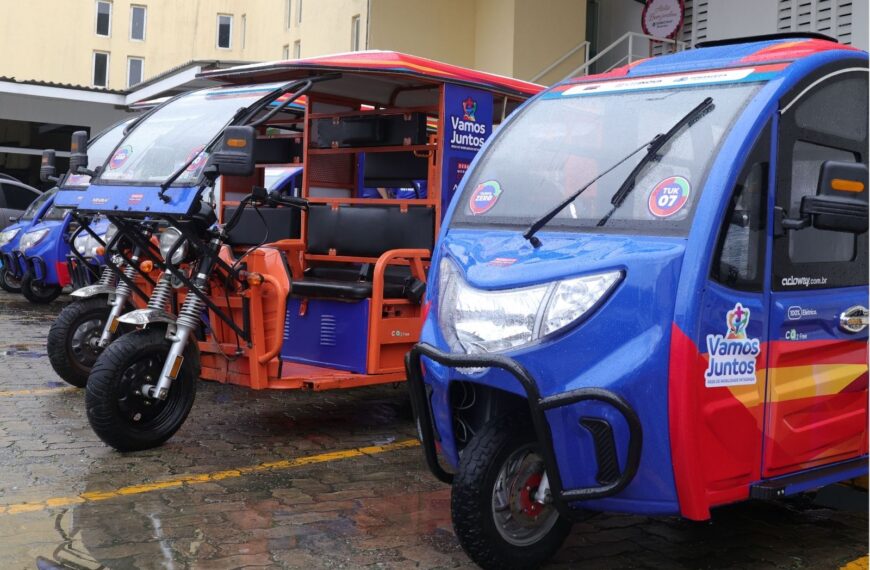 ‘Tuk-tuks’ elétricos e gratuitos chegam a 1.000 viagens realizadas em Fortaleza