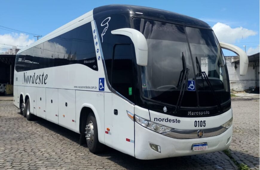 ‘Novo’ ônibus da Nordeste está emplacado em Alagoas e levanta questionamentos sobre fiscalização no RN