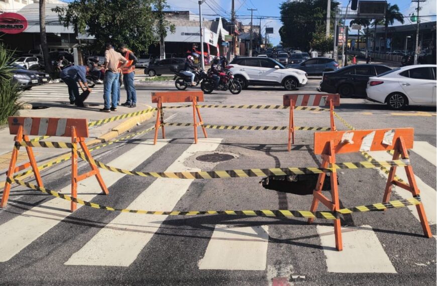 Avenida Prudente de Morais tem interdição parcial para obra da CAERN em Natal