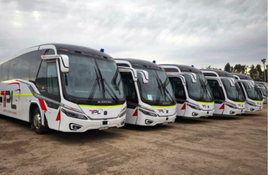 Busscar amplia presença no Chile com entrega de cinco ônibus Vissta Buss 345 NB1