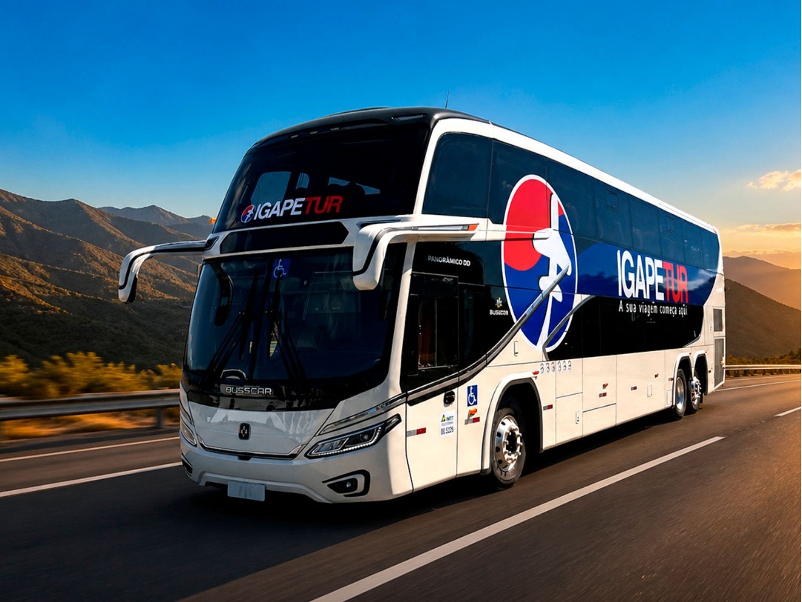 Busscar entrega ônibus Panorâmico DD NB1 para operações da IGAPETUR