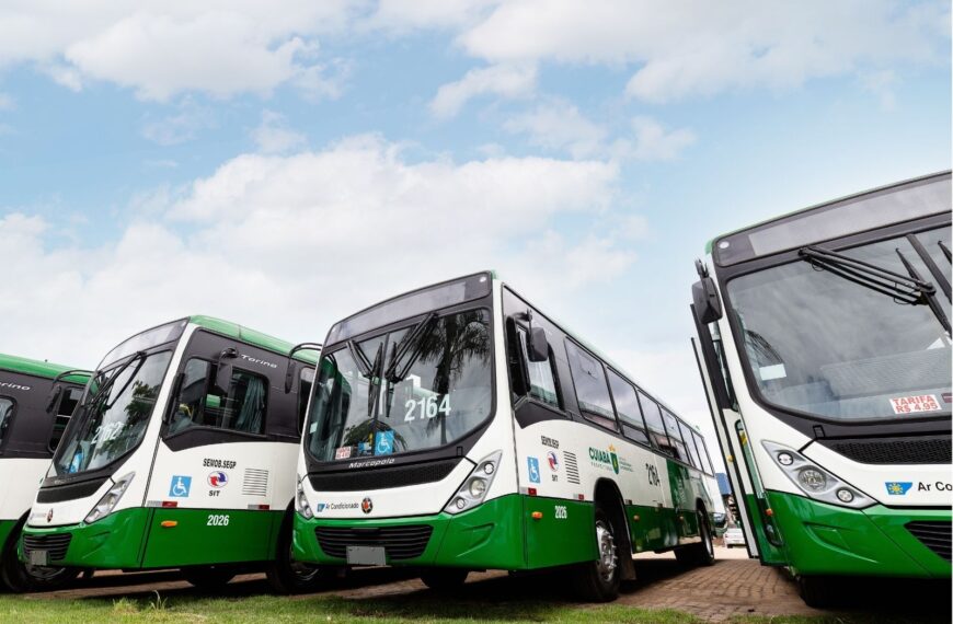 Cuiabá tem a segunda frota de ônibus mais nova entre as capitais brasileiras, aponta levantamento