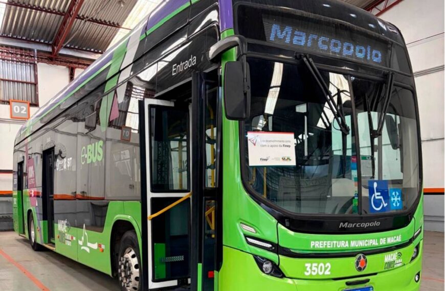 Ônibus elétrico da Marcopolo conclui testes em Macaé com consumo médio de 1,39 kWh por quilômetro