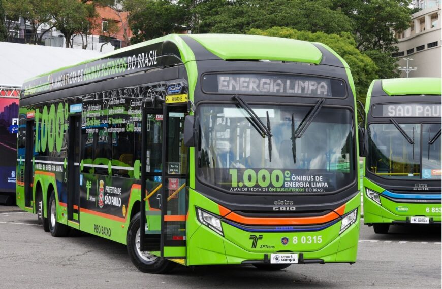 Prefeitura de São Paulo libera R$ 324,3 milhões para compra de ônibus elétricos da SPTrans