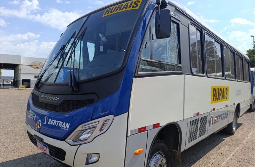 Sertran amplia frota com 30 micro-ônibus Mercedes-Benz para operações de fretamento rural