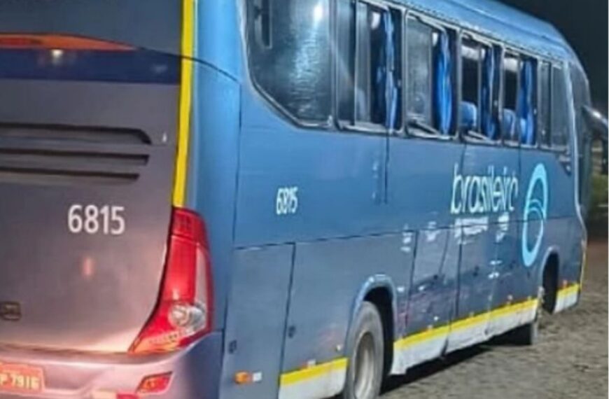 Homem furta ônibus da Expresso Brasileiro em rodoviária e é preso após perseguição na Bahia