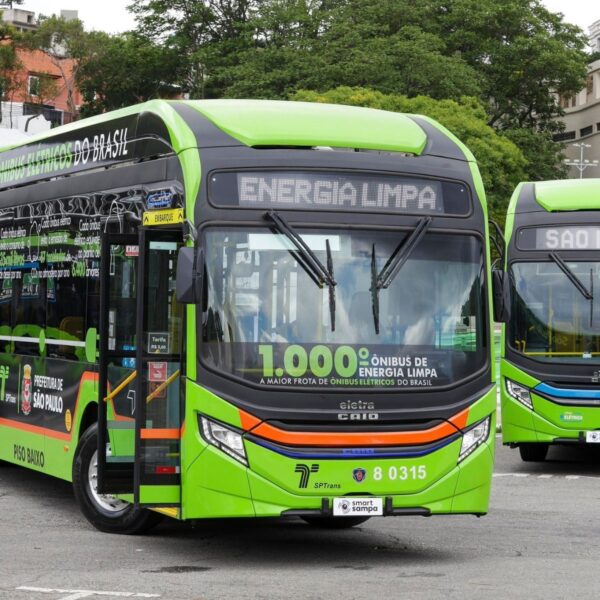 Ônibus elétricos registram alta de 92,5% nos emplacamentos no Brasil no primeiro semestre de 2026