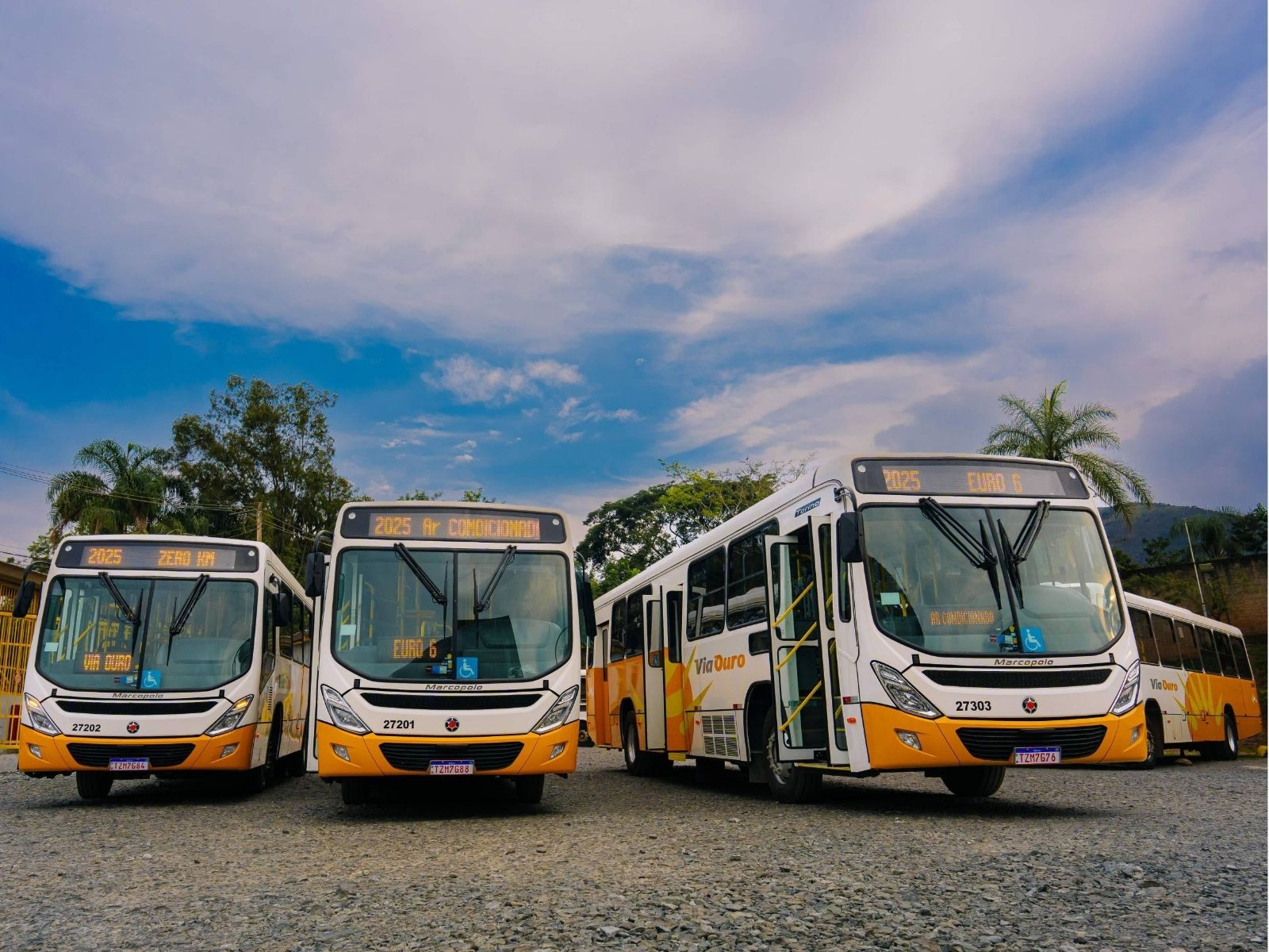 Via Ouro amplia frota com sete ônibus Marcopolo Torino para operação em Nova Lima