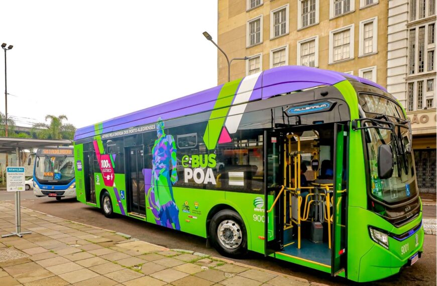 Ônibus elétricos geram economia de R$ 2 milhões em Porto Alegre