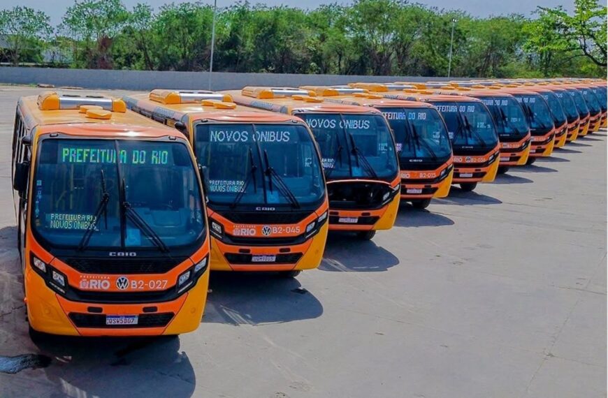 Prefeitura do Rio entrega 54 novos ônibus e primeira garagem pública na Zona Oeste