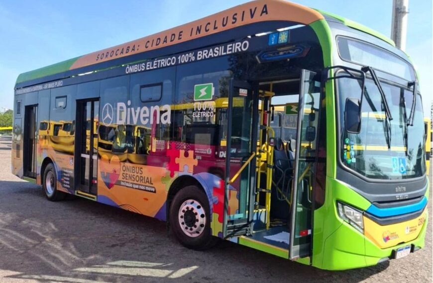 Sorocaba apresenta Ônibus Sensorial elétrico adaptado para passageiros com autismo
