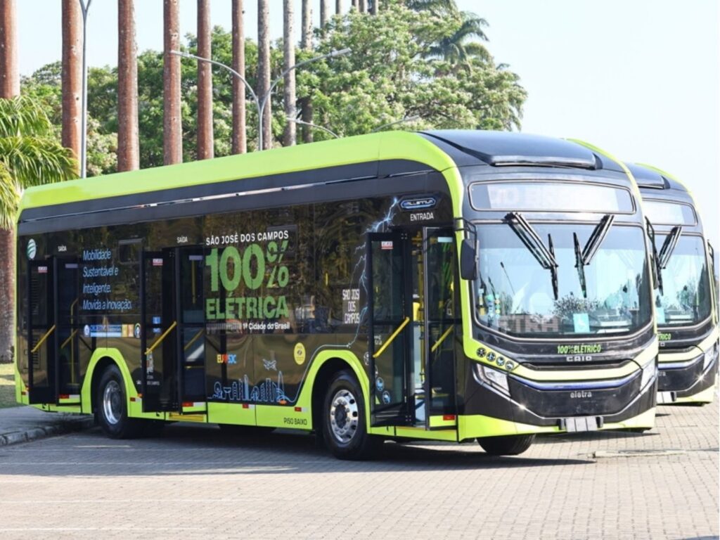 São José dos Campos prevê receber mais 89 ônibus elétricos até dezembro