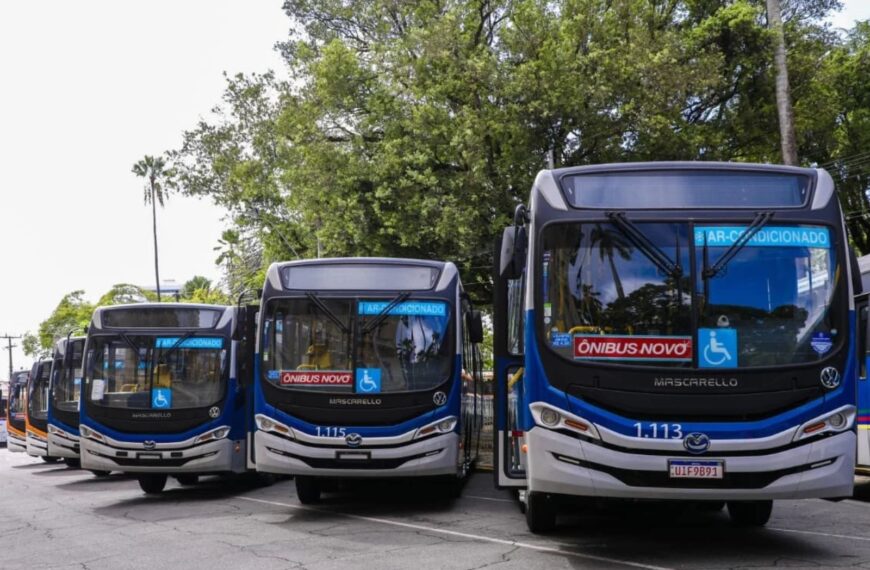 Grande Recife recebe 100 novos ônibus climatizados