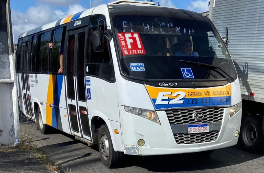 RN: Transporte alternativo troca ônibus mais novo por mais antigo na linha F1