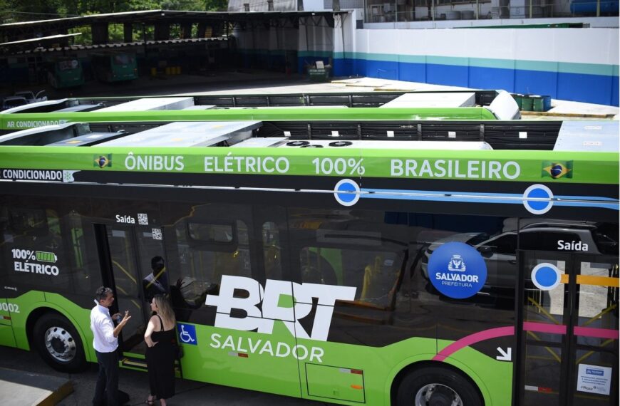 Salvador anuncia 10 novos ônibus elétricos articulados para o BRT