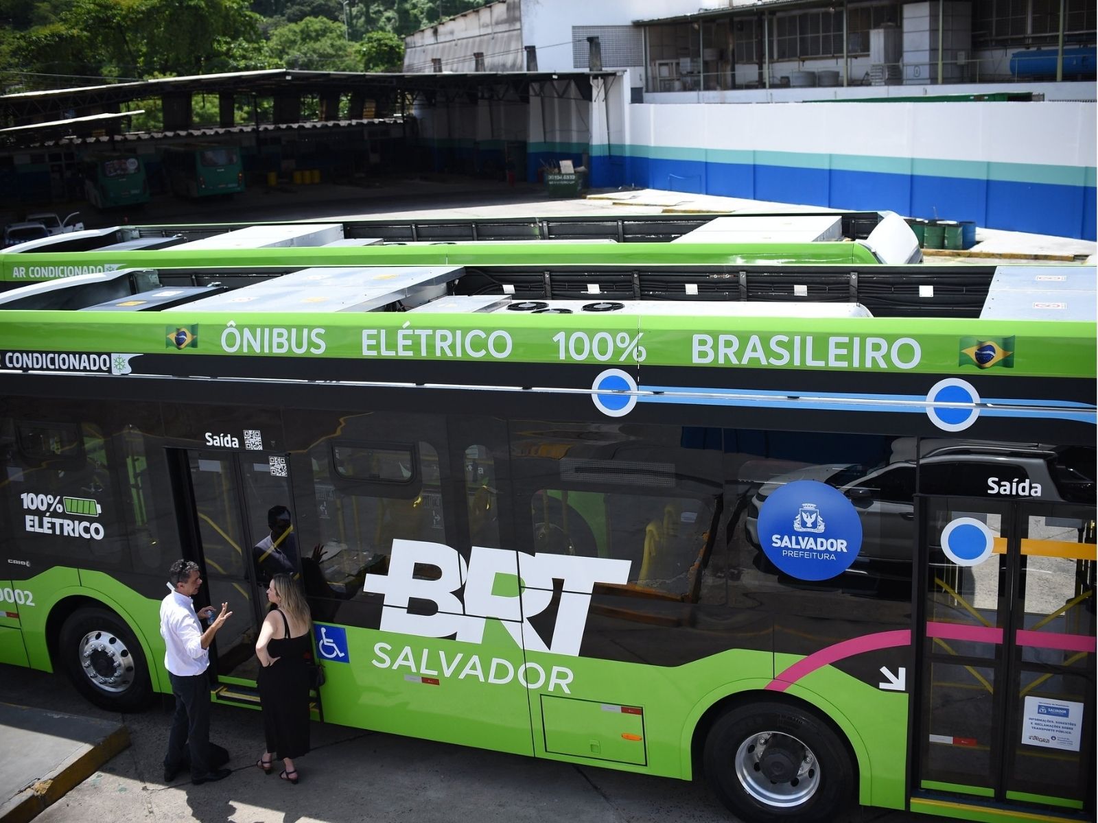 Salvador anuncia 10 novos ônibus elétricos articulados para o BRT