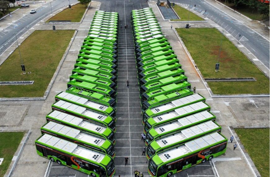 São Paulo chega a 2 mil ônibus elétricos em operação no transporte público